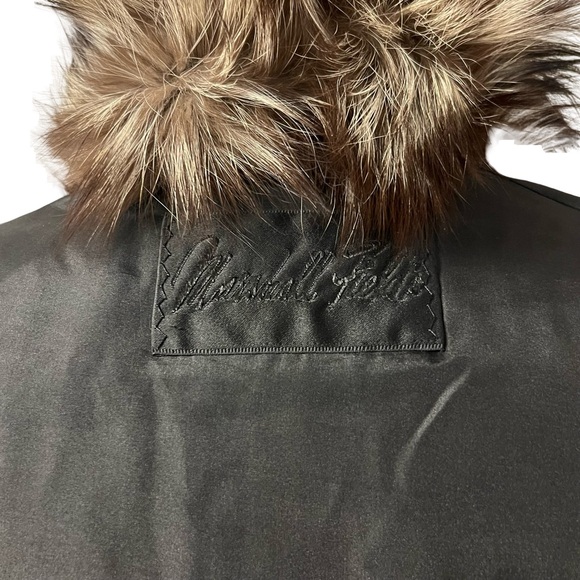 Vintage Womens Natural Silver Fox Genuine Fur Coat Size Small Marshall Field's - Picture 8 of 9
